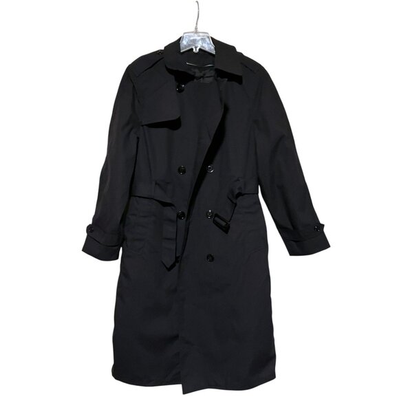 Y2K American Apparel Mens Trench Coat 38L All Weather Removable Padded Lining - Picture 3 of 14